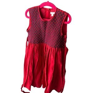 Livly smocked red dress size 6y